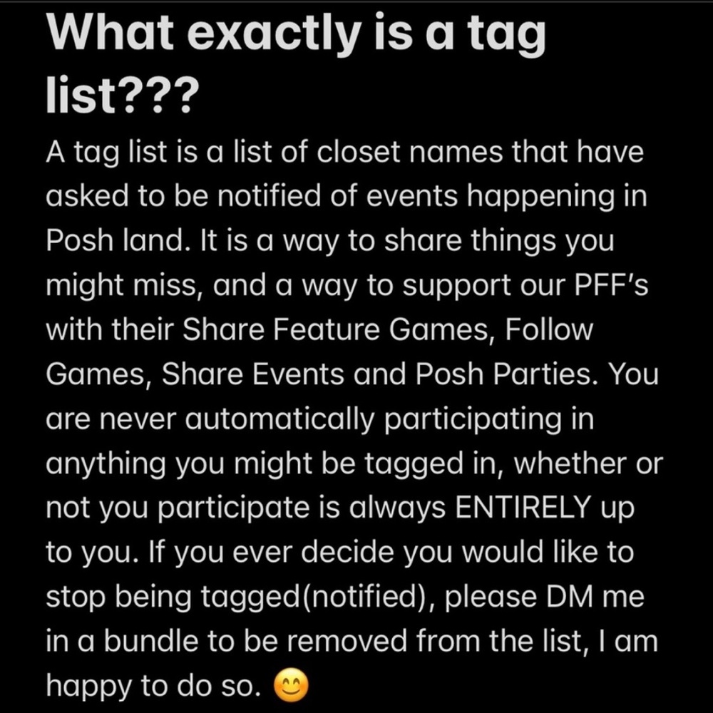 My First Tag List! - Picture 2 of 3